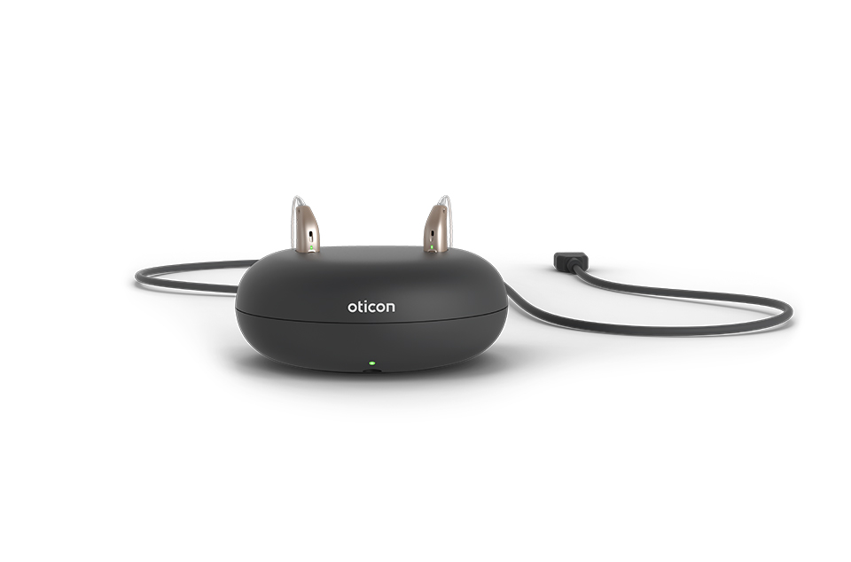 oticon hearing aid flashing yellow