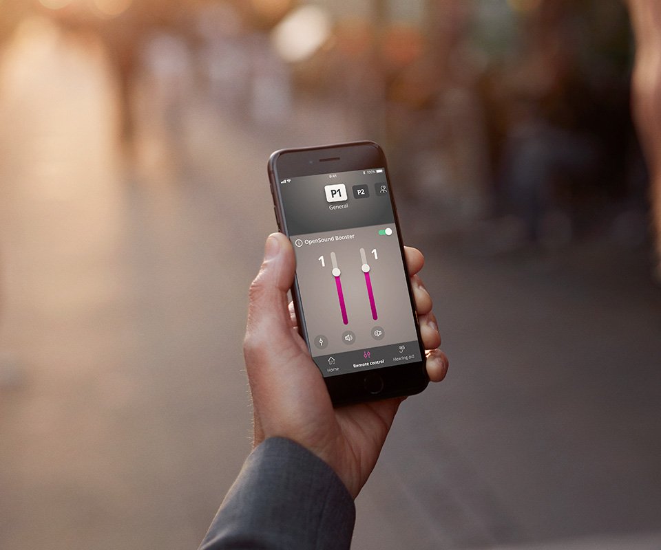 See wireless Bluetooth hearing aid accessories Oticon professionals